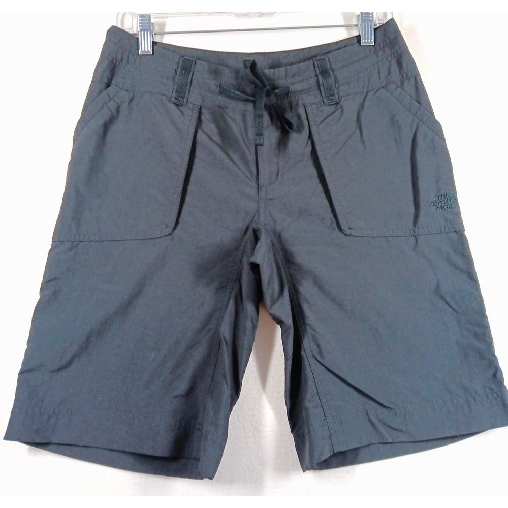 The North Face Women's Black Bermuda Shorts Sz 4 Hiking Outdoor  Adjustable wais